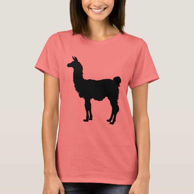 Llama silhouette t-shirt (Framsida)