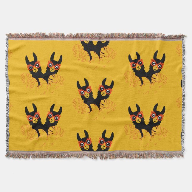 Llama Sisters Filt (Framsidan)