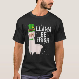 Llama ska vara Irish St. Patrick's Day Saint Paddy T Shirt
