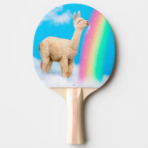 Llama Slickande regnbåge Pingisracket