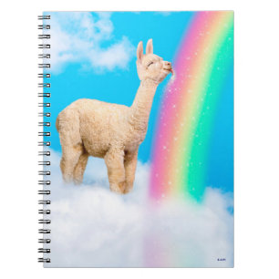 Llama Slickar Rainbow Anteckningsbok