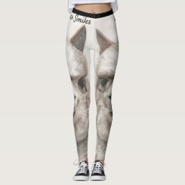 Llama Smiles Original Art Workout Leggings