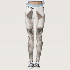 Llama Smiles Original Art Workout Leggings