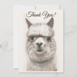 Llama Smiles Tackkort Card Tack Kort