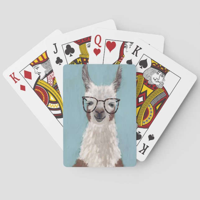 Llama Specs - Oversifierade glasögon Casinokort (Baksidan)