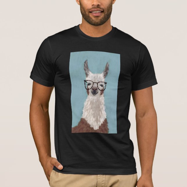 Llama Specs - Oversifierade glasögon T Shirt (Framsida)