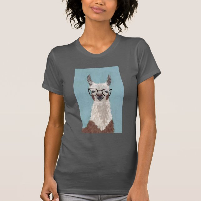 Llama Specs - Oversifierade glasögon T Shirt (Framsida)