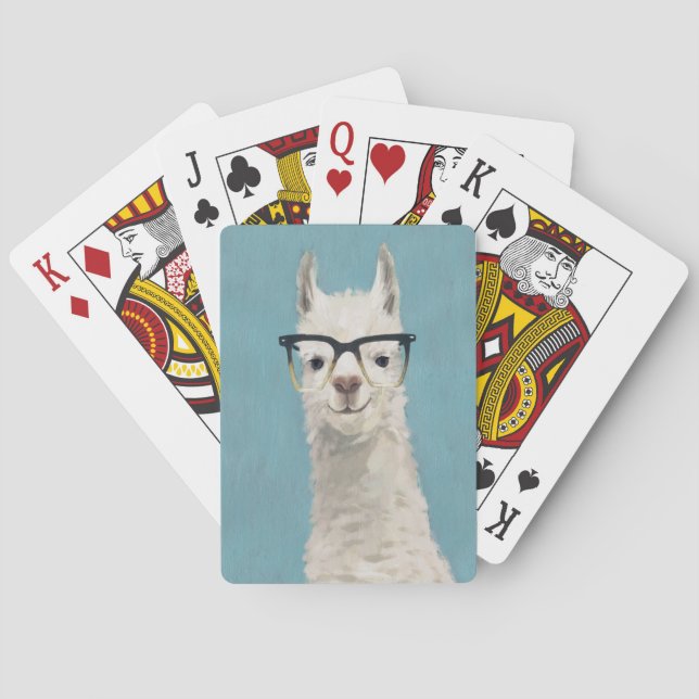 Llama Specs - Square Casinokort (Baksidan)