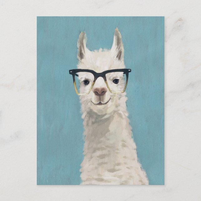 Llama Specs - Square Vykort (Framsida)