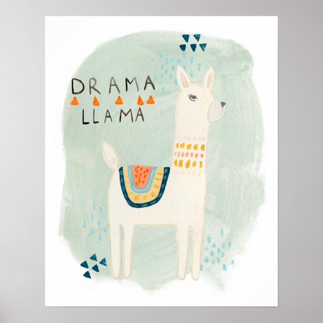 Llama Squad - Drama Llama Poster (Framsidan)