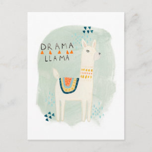 Llama Squad - Drama Llama Vykort
