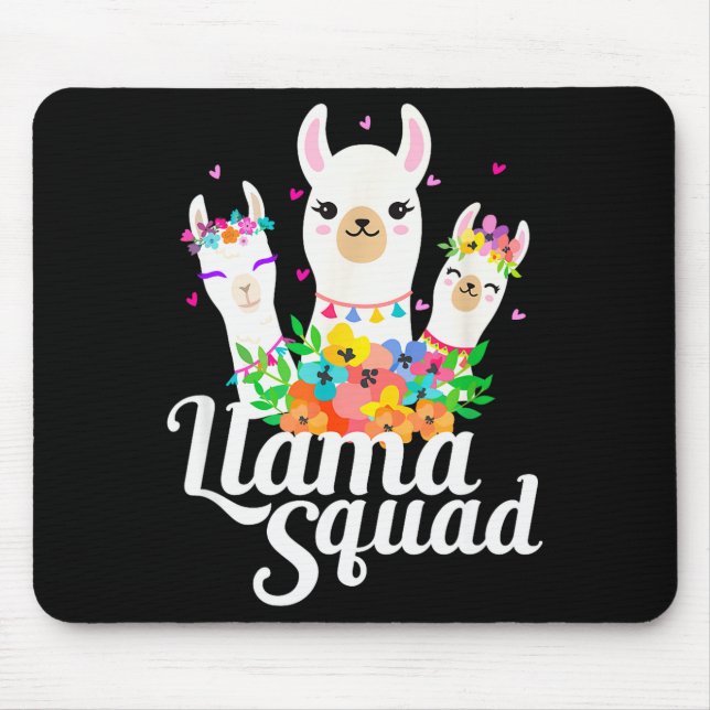 Llama Squad Funny Cute Llama Matching  Musmatta (Framsidan)