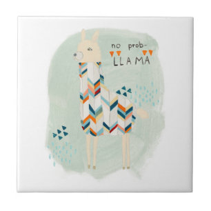 Llama Squad - ingen Prob-llama Kakelplatta