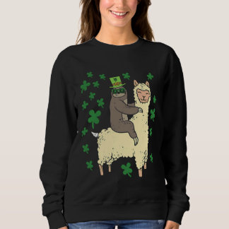Llama St Patricks från Lomme Irish Sloth T Shirt
