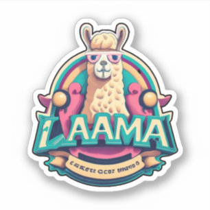 Llama Stickers Lägger till en beröring av Stollig  Klistermärken