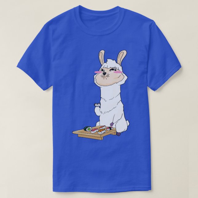 Llama Sushi Kawaii T Shirt (Design framsida)
