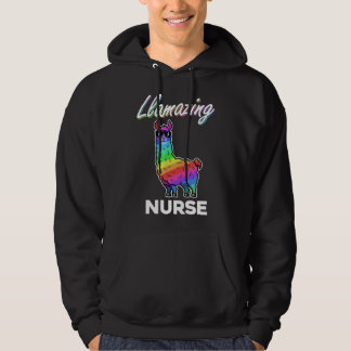 Llama T Shirt Llamazing Nurse Medical Rainbow Cool Hoodie