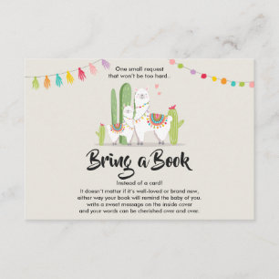 Llama Ta med en bok-babydusch Fiesta Cactus Tilläggskort