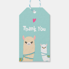 Llama Tack för att du ger Märkre Presentetikett