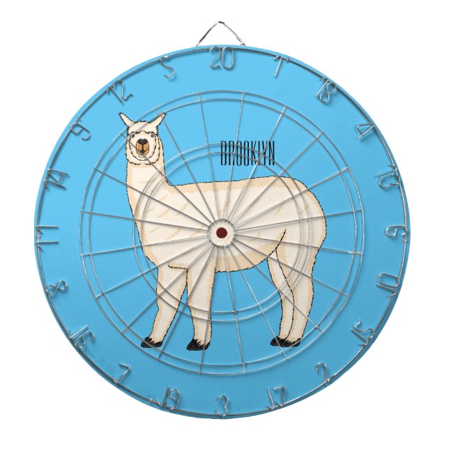 Llama-tecknad Darttavla (Framsidan)