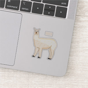 Llama-tecknad Klistermärken