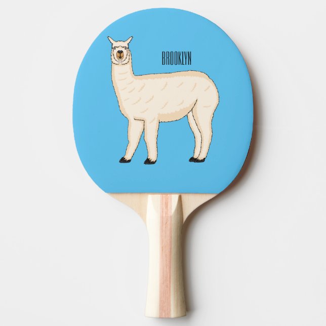 Llama-tecknad Pingisracket (Framsidan)