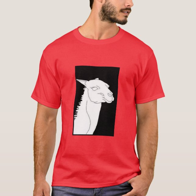 llama tee shirt (Framsida)