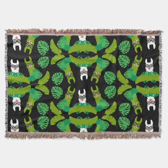 Llama ThLED-utskrift Filt (Framsidan)