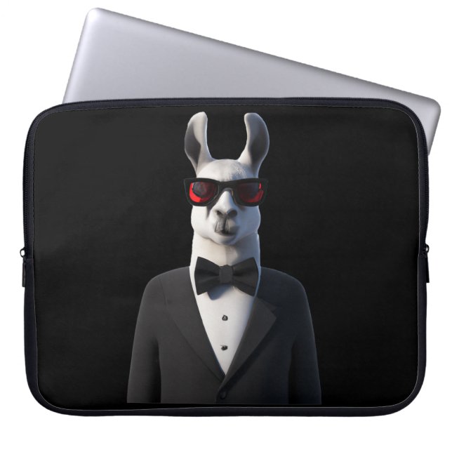 Llama Tux Sunglass Laptop Fodral (Framsidan)