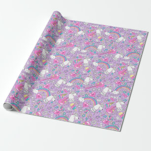 Llama Unicorn Wrapping Papper Presentpapper