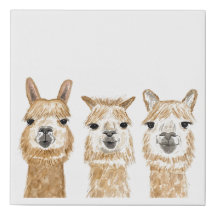 Llama vattenfärgsarbetsyta