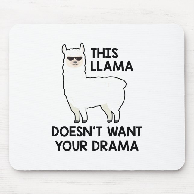 Llama vill inte ha din Drama Musmatta (Framsidan)
