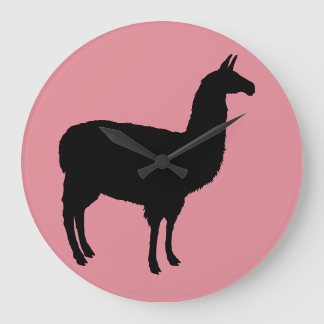 LLAMA WALL CLOCK STOR KLOCKA (Framsida)