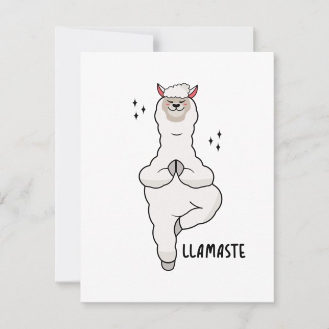 Llama Yoga-dos med lamasta (Framsida)