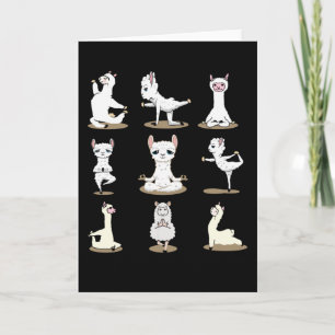 Llama Yoga Kort
