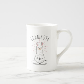Llama yoga-pott med pastakaffe mugg benporslin mugg