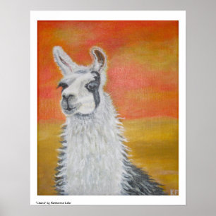 Llamaaffisch Poster