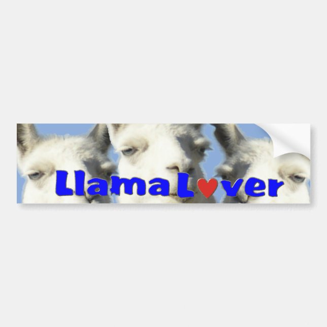 LlamaälskareBbumper KLISTERMÄRKE (Framsidan)