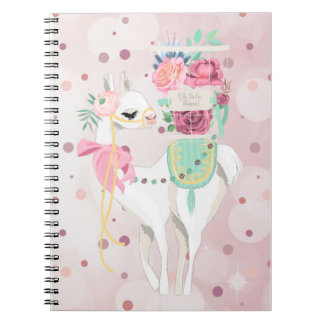 Llamaanteckningsbok Anteckningsbok