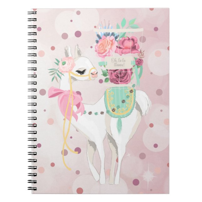 Llamaanteckningsbok Anteckningsbok (Framsidan)