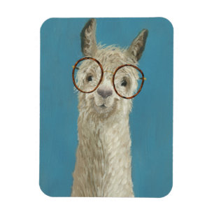 Llamaarter - runda eglass magnet