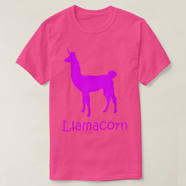 Llamacorn Funny Llama och Unicorn T Shirt (Design framsida)