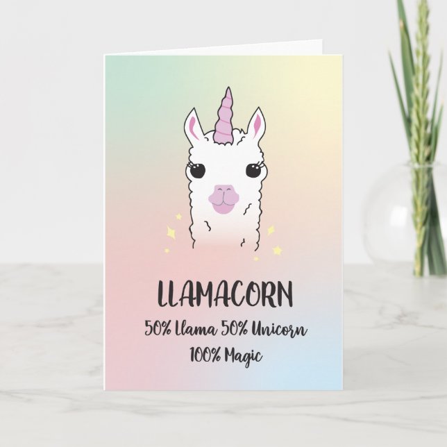 Llamacorn Kort (Framsida)