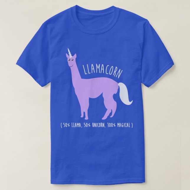 Llamacorn, Llamacorn, Llama 50 Unicorn Gift T Shirt (Design framsida)