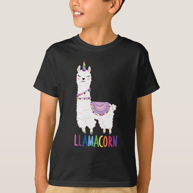 Llamacorn - Llamacorn - Llama - Llama T Shirt (Framsida)