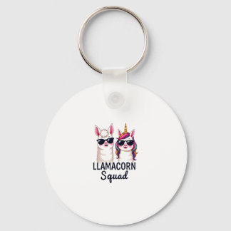 Llamacorn Squad Roligt Enhörning Lama Squad Jul Nyckelring