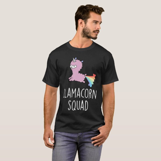 Llamacorn Squad T-shirt (Hel framsida)