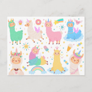 LlamaCorns Vykort