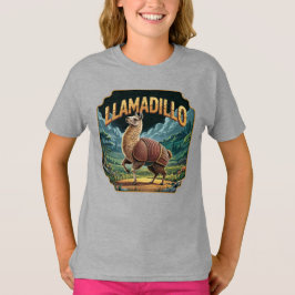 Llamadillo Illustration Combo Creature Funny T Shirt