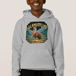 Llamadillo Illustration Combo Creature Funny T Shirt
